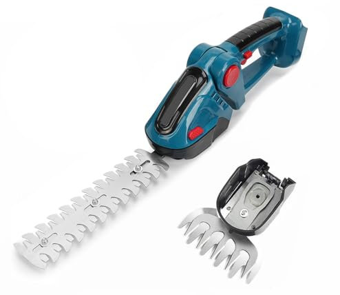 Taille Haie Batterie Compatible avec Makita 18V Batterie, 2 en1 Electrique Cisaille de Jardin & Taille Haie Electrique, Mini Taille Haie sans Fil pour Buissons, Herbe (sans Batterie)