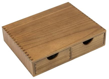 Folpus Scatola Portaoggetti per Cialde di Caffè, Organizer per Tè E Caffè, Organizer per Cassetti per Capsule di Caffè Porta Cialde per Caffè in Legno per Ba