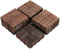 Yaheetech Lot de 27 Caillebotis Bois Exterieur Dalles de Terrasse en Bois Composite avec Système d’Emboîtement Revêtement de Sol Extérieur Intérieur 30 x 30 cm