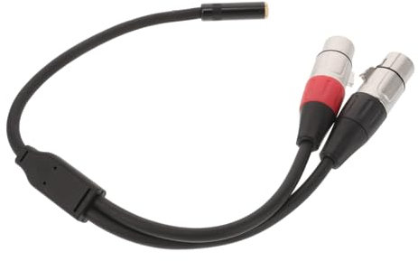 EXQUIMEUBLE Adaptador Xlr Dual Macho Hembra De Divisor De Cable Cable Audio Señal Diseño