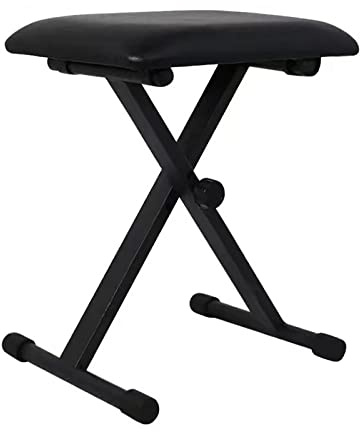 JXXUIRUIEEN Holz Tastatur Sitz Hocker for elektronisches Klavier, höhenverstellbarer, klappbarer Klavierhocker, Instrumentenhocker