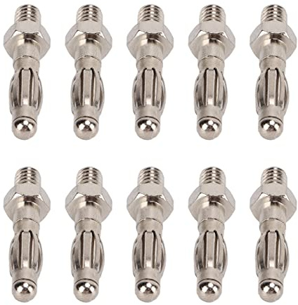 Garosa Fiches Banane, 50 Connecteurs en Cuivre CNC à Filetage Hexagonal pour Tests électroniques à Courant élevé, Conduction Fiable et Forte durabilité pour Les Professionnels et Les Amateurs