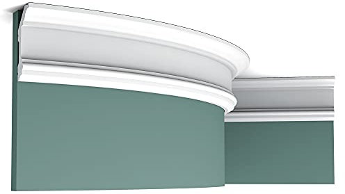 Orac Flexible Leiste C321F 200 cm x 9,9 cm x 5 cm aus Polyurethan vorgrundiert