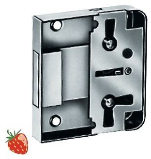 1x JuNie Möbel-Riegelschloss 772 35mm DIN R / L / unten