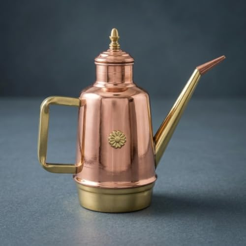 Menage aus Kupfer und Messing Handarbeit 1,5 Liter Professionelle Pfannen