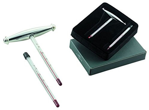 Ten Termometro da Vino in Silver Plated cod.EL701 cm 13,5x9x1h by Varotto & Co.