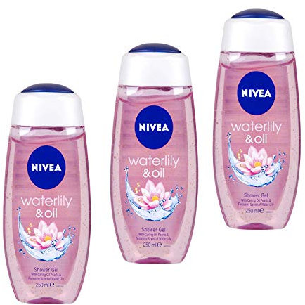 3 gel doccia Nivea da donna Waterlily & Oil – 250 ml