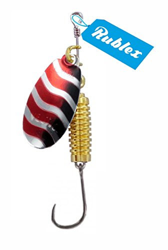 RUBLEX - 5 Cucharillas de Pesca VELTIC-2 ARN 3,50 GMS. Anz. Simple sin Muerte
