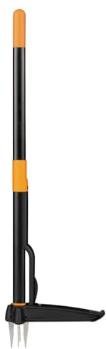 Fiskars désherbeur, longueur : 90 cm, Lames en acier inoxydable/Poignée en plastique, noir/orange, Solid, 1026652
