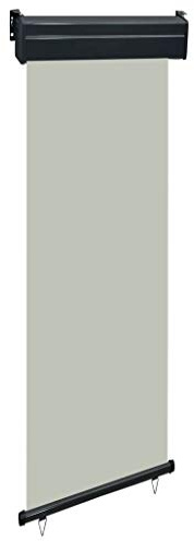 Benkeg Toldo Lateral De Balcón Gris 60X250 Cm, Toldo Terraza, Jardín, Balcon, Toldo De Exterior Toldo De Patio Toldo Impermeable Toldo Vertical De Balcón, Resistente A Los Rayos UV Y Al Agua