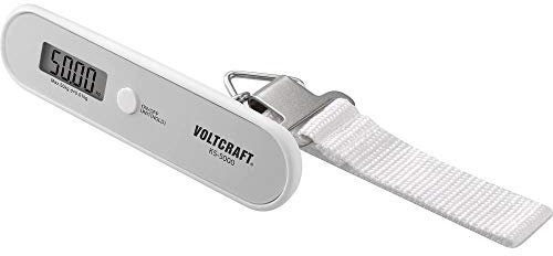 VOLTCRAFT KS-5000 Kofferwaage KS-5000 Wägebereich (max.) 50 kg Ablesbarkeit 10 g batteriebetrieben Grau
