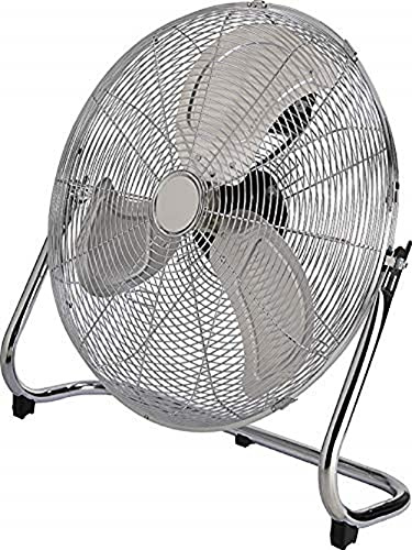 Jata JVVS3014 Ventilador de aire industrial con 3 aspas metálicas. Gran ventilación. Caudal de aire: 7900 m3/h. Cabezal orientable. 3 velocidades. Rejilla frontal extraíble