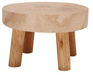 Mini Holzhocker Display Ständer Holz Pflanzenständer Vintage Holzmaserung Pflanzenhalter für Blumentöpfe Pflanztopf Riser Ständer Deko für Innen Außen Zuhause Terrasse