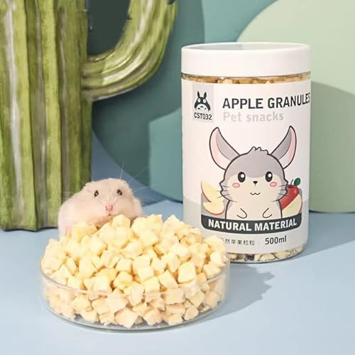JONSANTYGFRY Cibo per criceti Snack per animali Pellet di mela per piccoli animali roditori