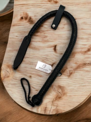 Generisch Frusta in vera pelle di toro Bullwhip in nero con slapper 3FT, realizzata a mano con 12 fili