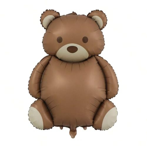 Matte bear Animal balloon Decorations teddy bear Birthday Foil balloons for baby shower Jungle Woodland Animal Farm Safari Zoo Theme Birthday Party Decoration