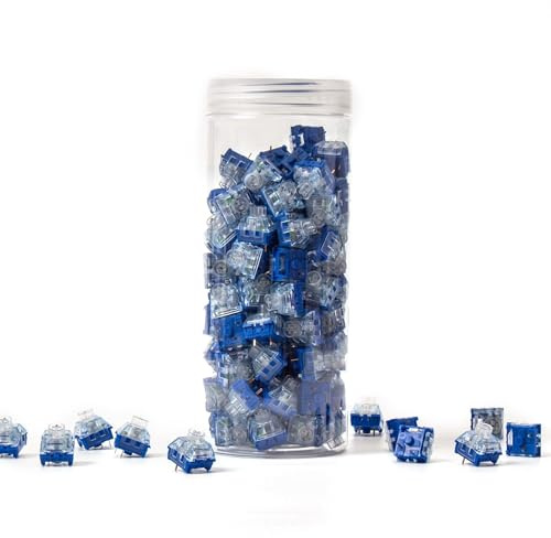 DucKey Kailh Deep Sea Silent Pro Box Switch V2, 5pin Linearer/Taktiler Transparenter Vorgeschmierter Schalter Für Mechanische Tastaturen(Islet Linear,30PCS)