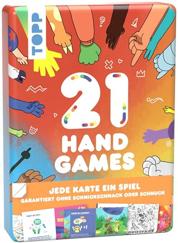 21 Hand Games – Garantiert ohne Schnickschnack oder Schnuck! Völlig neue und coole Handspiele für Kinder, Teenager und Erwachsene. In kompakter Metallbox, ideal für Unterwegs.