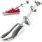 ZORZA Hormas para botas, hormas para zapatos, alargadores y extensores de zapatos, hormas para zapatos ajustables para pies anchos,Camilla de zapatos de aleación de aluminio,Plata,39~45