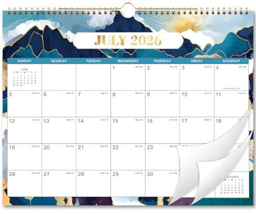 2026-2027 Wall Calendar - July 2026 - December 2027, Calendar 2026-2027, 14.8 x 11.6, 18 Months Calendar, Spiral Bound, Premium Paper