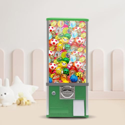 Vending Machine,25Huge Commercial Gumball Machine Toy Capsule Vending Machine,Bubble Gumball Machine Candy Dispenser Bubble Gum Machine for Game Stores and Retail Stores (Dark Green)