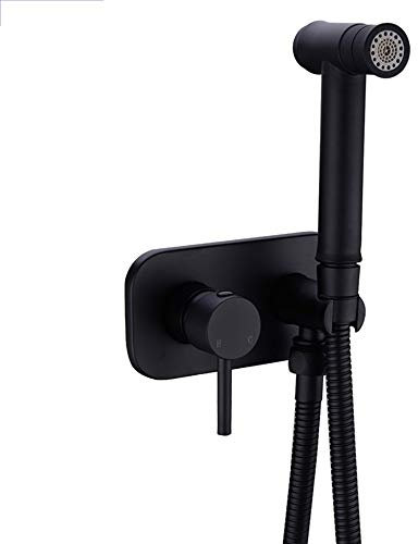 Spruzzatore per bidet con acqua calda e fredda Set di spruzzatori per doccia portatili in ottone per pannolini in stoffa Montaggio a parete Rubinetto per bidet per doccia con maniglia singola per
