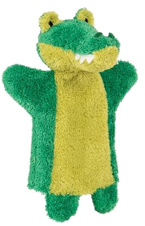 Marionett Sagofigur handdocka krokodil 28 cm, flerfärgad, för kasperletteater