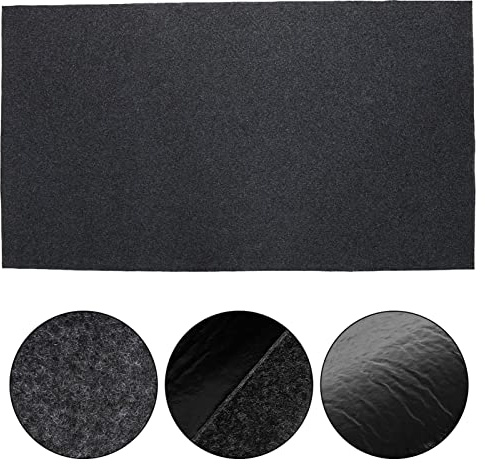 WPKD BLUEIY Tapis de Sol sous Le Gril, Ignifuge et Résistant à la Chaleur pour Barbecue à Gaz Tapis de Sol Anti-éclaboussures Tapis de Gril Ignifuge pour Tapis de Protection