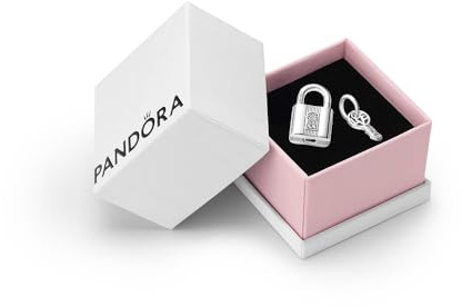 PANDORA Sterling Silver Daughter's Love Bracelet Charm, Gift Box | Daughter's Love Heart Charm in Sterling Silver Trimmed with Heart-Shaped Pink Stones & Engraved Daughter