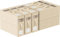 WANGIRL Lot de 6 Sacs de Rangement Drap de Lit, Boîte de Rangement Linge Pliable, Minimaliste, Beige