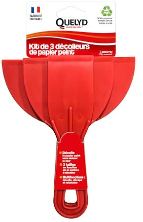 Quelyd - Set mit 3 Tapetenablösern – Spachtel zum Entfernen von Tapeten – verschiedene Breiten