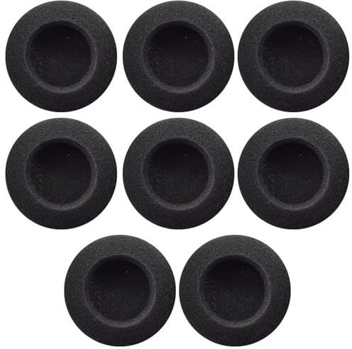 8 Pcs Ohrpolster für Logitech Ersatz-Ohrpolster Passend für Logitech 960, Headset Schaumstoff für Logitech, Ersatz-ohrpolster für Kopfhörer für Logitech