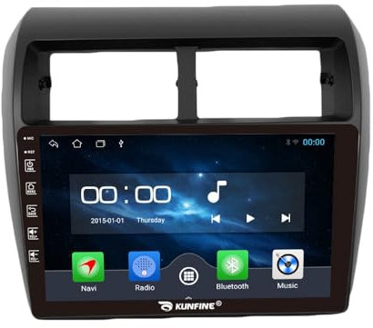 Quad Core 4G+64G Car CarPlay Android Auto 9 IPS Display Navigation Stereoanlage Touchscreen Haupteinheit Pad Tablet Rückfahrkamera GPS Radio Media Player für Toyota Wigo 2012-2019