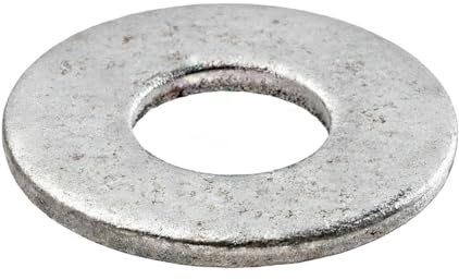 Arandela plana gruesa de 5/16 USS (paquete de 100) 5/16 x 7/8 pulgadas, acero galvanizado en caliente, cumple con ASME B18.21.1 grado industrial/comercial Makers Bolt