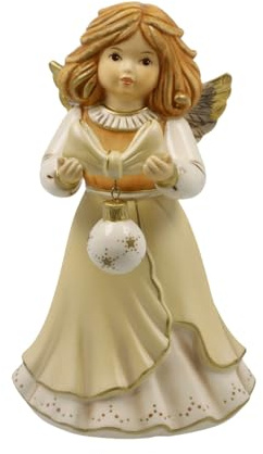 Goebel Engelfigur Meine schönste Weihnachtskugel - Champagner Himmelsboten Weihnachten