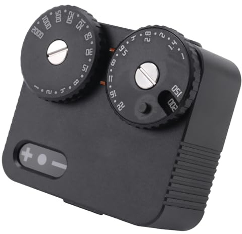 Fuhjythy Light Meter II Cold Shoe for DSLR Film Camera Light Meter 12 Shutter Speed Photography Parts Accessories (Black)