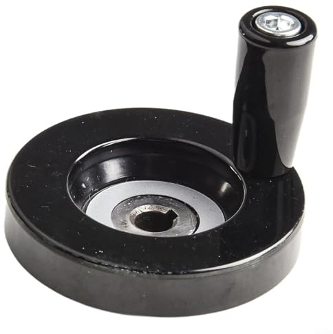 Roue manuelle de 63 mm de diamètre avec trou central de 8 mm pour fraiseuses et autres machines-outils avec poignée rotative et trous filetés