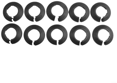 Colliers de radiateur en plastique PVC pour dissimuler les coupes de tuyauterie sur les murs et les sols, adaptés pour les nouvelles installations et applications rétro (20 mm)