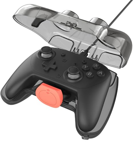 Zhixteu Transparente Schutzhülle für Switch 2 PRO Controller, PC Schutzhülle, Kratzfeste Hartschalenhülle, Durchsichtige Hülle