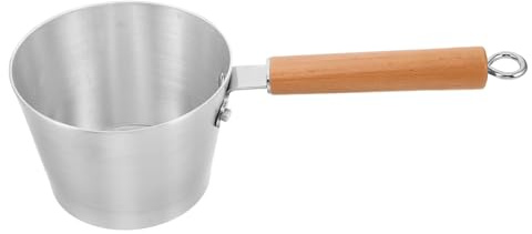 Ciieeo petit pot à lait petite casserole petite poêle pot à chocolat en aluminium en aluminium Silver