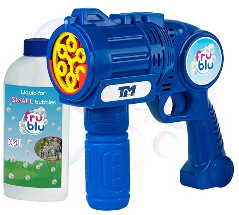 Pistola per bolle di sapone, macchina per bolle di sapone + liquido 400 ml (A)
