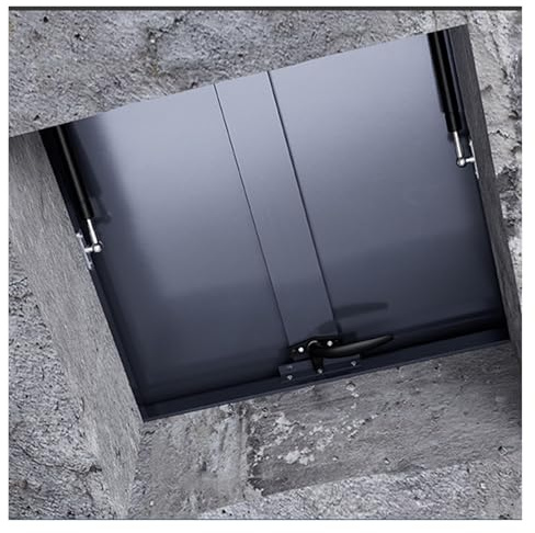 QSTGX Dachleiter FüR Schornsteinfeger, Aluminiumlegierung Mit Dichtungsring Für Fluchttüren, Notzugänge, Kellerabdeckungen(70x70-75x75-81x81 cm)