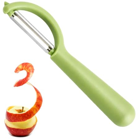 argtnayk 1 StüCk SparschäLer Edelstahl GrüNe P-SchäLer,GemüSeschäLer Aus Edelstahl Obstmesser KüChenhelfer KartoffelschäLer & GemüSeschäLer FüR Tupper/Tupperware,OrangenschäLer Mit Praktischem Design