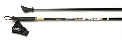 EXEL Nordic Walking Poles - 32 Sizes/Lengths. Light Durable Carbon 1-Piece Non-Collapsing Poles. Real Nordic Walking Straps Included. Don’t Get Scammed by Cheap Flimsy Collapsible Poles from China