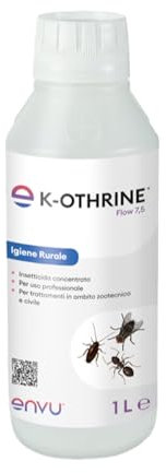 Envu, K-Othrine Flow 7,5, Insetticida Concentrato, Per Trattamenti in Ambito Zootecnico e Civile, Contro Insetti Striscianti e Mosche, 1l