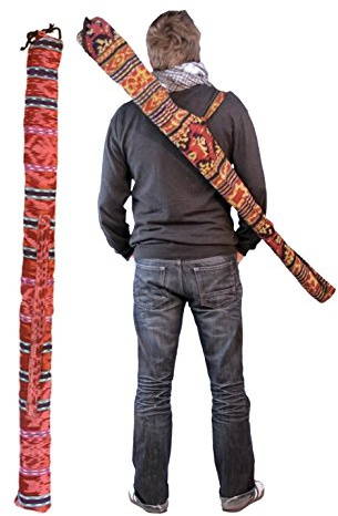 Didgeridoo Tasche 130cm Bambusdidgeridoo Ikat Multicolor Ethno Bag Didge Farbig