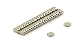 Samarium - Kobaltmagnet Für Motoren, Elektromotoren, Turbomaschinen und Sensoren - 3mm Durchmesser x 1mm Dick - 0,17kg Ziehen - Pack von 50