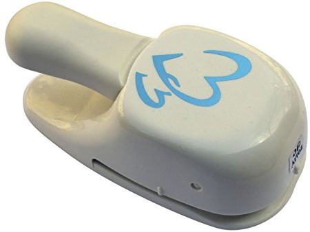 Artoz Motivstanzer 137603-46, Doppel-Herz, Stanzer jumbo 5,0 cm, ausschließlich Papier max. 270 g/m²