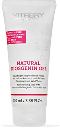 Vitabay Natural Diosgenin Creme mit Yamswurzel 100ml - 80% Yamswurzel Creme & 64% Diosgenin - wild Yams - vegan & organic
