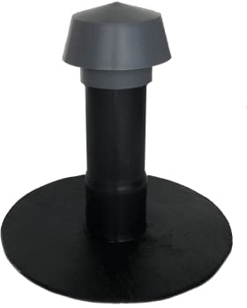 Flachdachlüfter DN 70, Bitumen-/PVC-Flansch, Lüfter, Abluft, Dachentlüftung, DN 75 (Bitumen PYE)